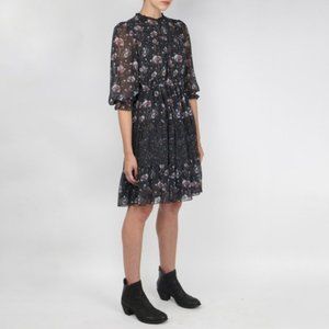 Ulla Johnson 100% Silk Skye Floral Boho Dress Sz 4